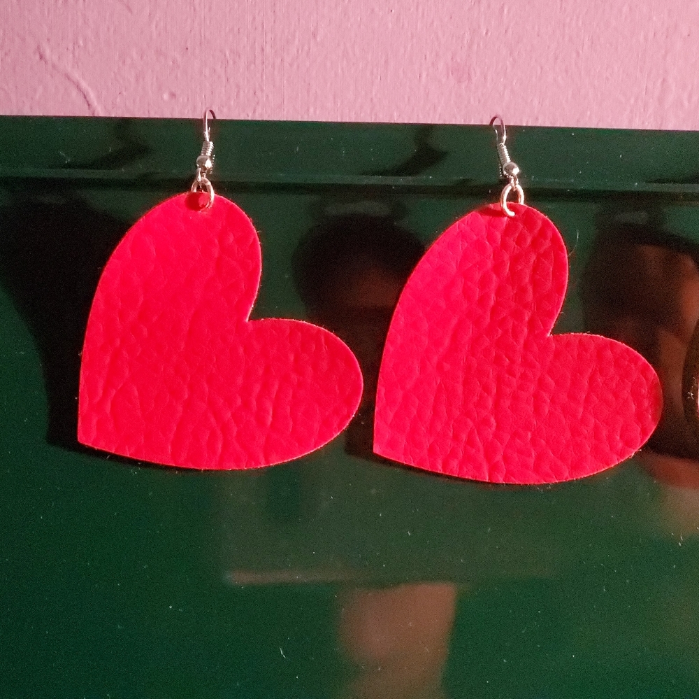 Faux Leather Earrings